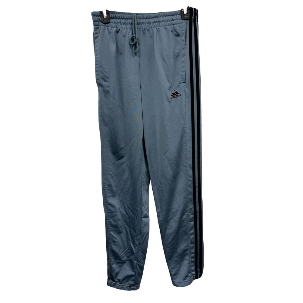 Adidas Joggers Sweatpants Track Pants Size XL Youth Boys 18-20 Blue 3 Stripe